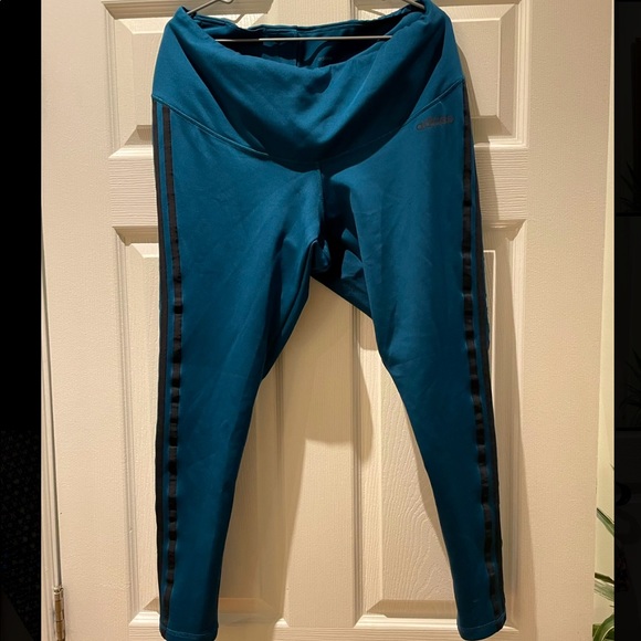 XL Adidas blue leggings - Picture 1 of 1